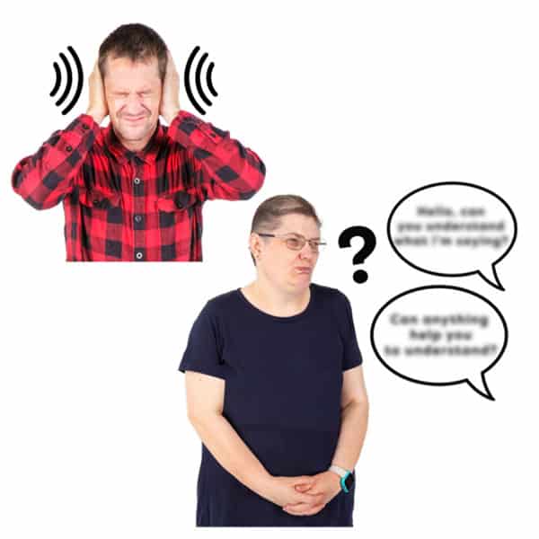 People look confused as things are said to them they don't understand