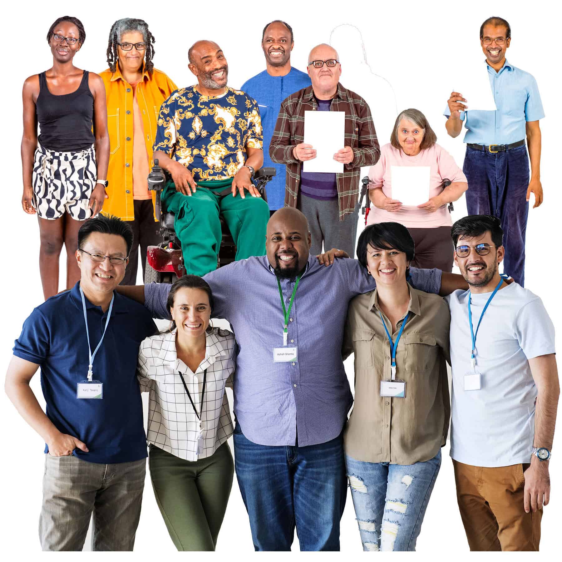 A large group of people