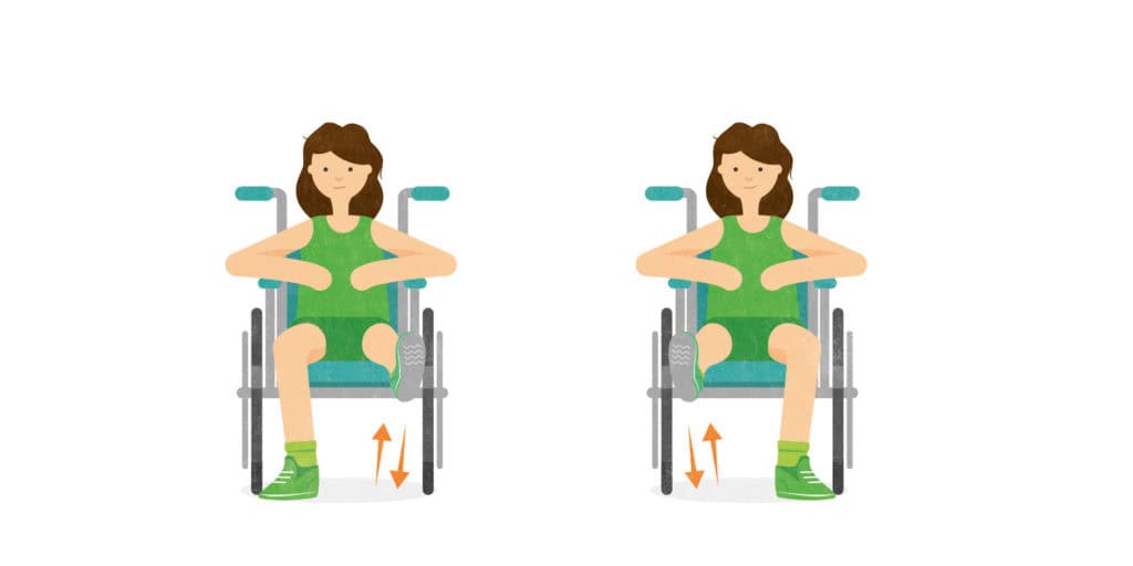 illustration of leg raises