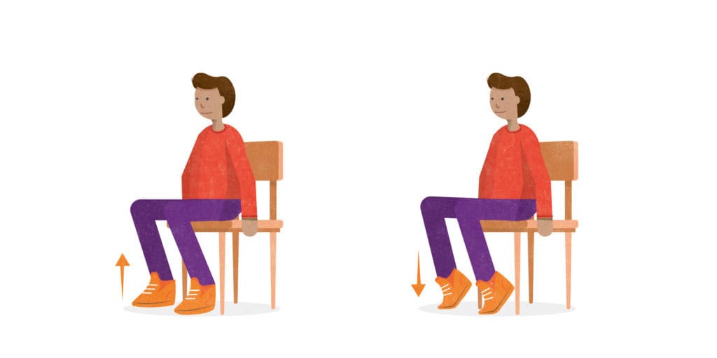 illustration of heel raises