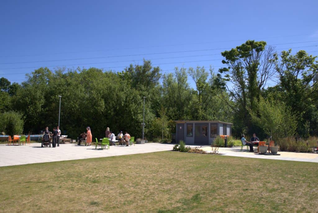 People using the Sense garden.