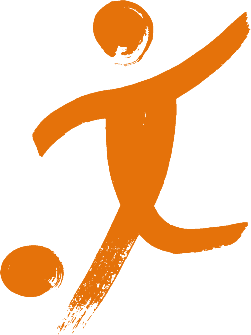 graphic of someone playing football