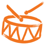 Drawing of a drum